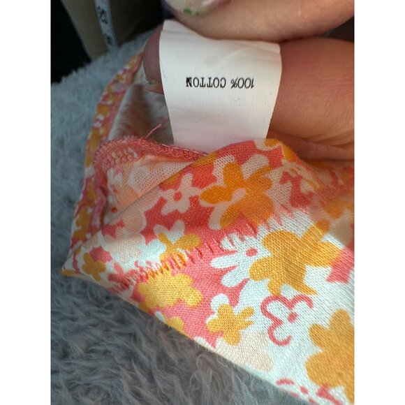 Alternative Flutter-Sleeve Flamingo Ditzy Print V-Neck Elastic Waist Dress Women - Picture 11 of 13